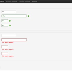 Websites Php/Jee: gestion commande / php